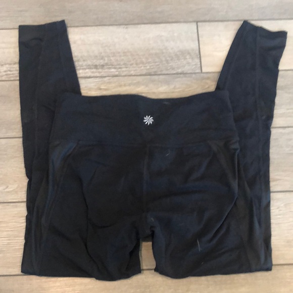 Athleta Black High-Waisted Leggings - Picture 1 of 6